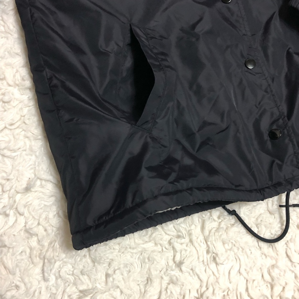VICTORIAS SECRET PINK BLACK SHERPA LINED ANORAK WINDBREAKER COAT JACKET Sz M - Picture 12 of 15